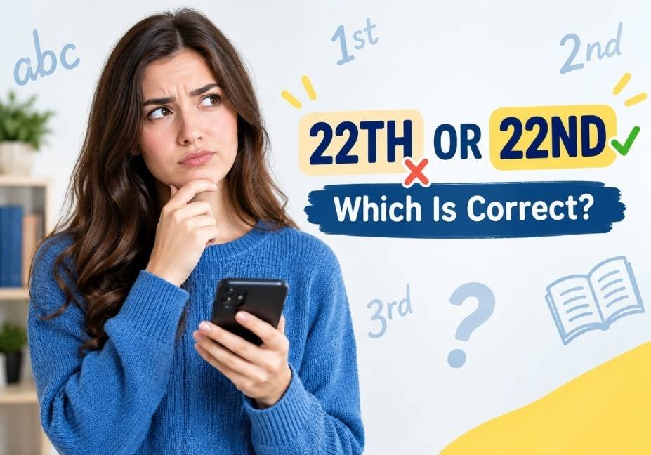 22th or 22nd which is correct grammar guide