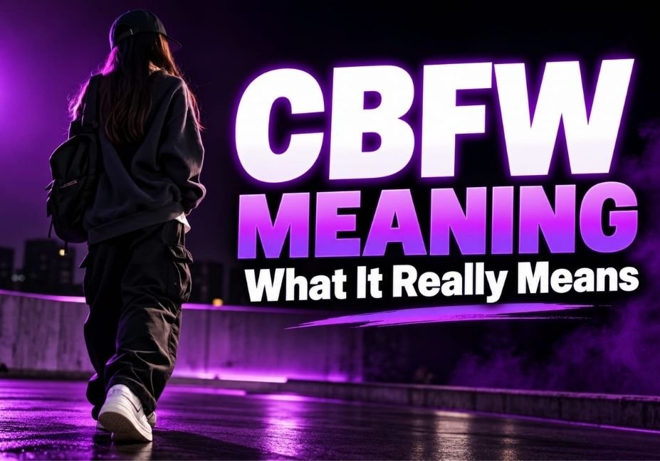 CBFW meaning in text explained with confident streetwear portrait