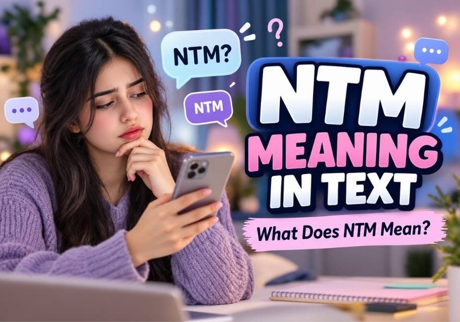 NTM meaning in text explained with smartphone chat messages