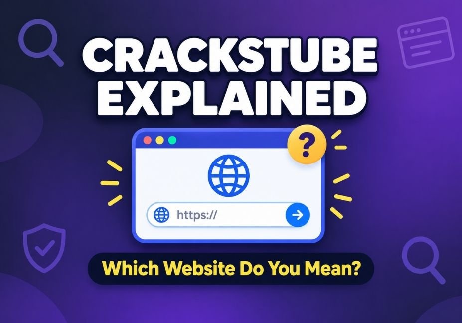 Crackstube explained featured image with a browser window and the text which website do you mean