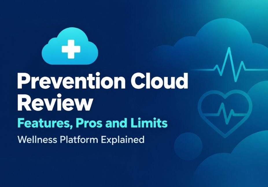 Prevention Cloud review featured image showing features, pros and limits of the wellness platform