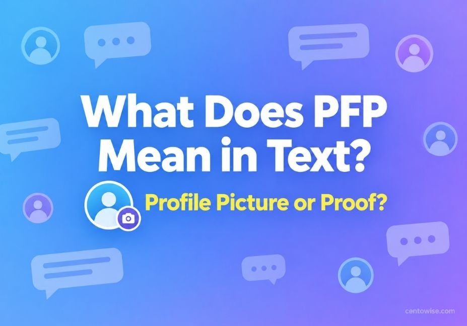 What does PFP mean in text featured image showing profile picture or proof